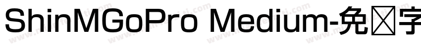 ShinMGoPro Medium字体转换